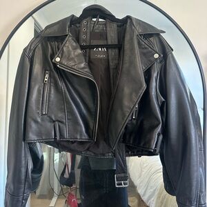 Zara leather jacket